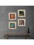 Picasso, Claude Monet, Van Gogh Taş Duvar Tablosu Çerçeveli Duvar Dekoru 4 Parça Tablo Seti Wall Art T4-946 1