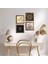 Ebru Sanatı, Nazar, Tavus Kuşu Taş Duvar Tablosu Ahşap Çerçeveli Duvar Dekoru 4 Parça Tablo Seti Wall Art W4-1047 1