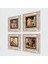Soteria, Çingene Kızı, Satranç Oyunu, İki Müzisyen Kız Taş Duvar Tablosu Çerçeveli Duvar Dekoru 4 Parça Tablo Seti Wall Art T4-762 2