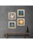 Van Gogh, Leonardo da Vinci Taş Duvar Tablosu Çerçeveli Duvar Dekoru 4 Parça Tablo Seti Wall Art T4-968 1