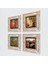 Stone Salvador Dalí, Picasso, Van Gogh, Gustav Klimt Çerçeveli Taş Duvar Tablosu 4’lü Set - Dekoratif Modern Sanat, Ev ve Ofis Dekoru |TK4-949| 2