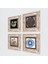 Nazar, Ebru Sanatı, Yaşam Çiçeği, Şahmeran Taş Duvar Tablosu Çerçeveli Duvar Dekoru 4 Parça Tablo Seti Wall Art T4-997 2
