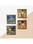 Stone Van Gogh, Gustav Klimt Ahşap Çerçeveli Taş Duvar Tablosu 4’lü Set – 25x25 cm Dekoratif Modern Sanat – Ev ve Ofis Dekoru |W4-682| 5