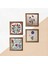 Lale, Ebru Sanatı Taş Duvar Tablosu Ahşap Çerçeveli Duvar Dekoru 4 Parça Tablo Seti Wall Art W4-702 5