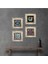 Mandala, Nazar, Yaşam Çiçeği, Şahmeran Çerçeveli Taş Duvar Tablosu 4’lü Set - Dekoratif Modern Sanat, Ev ve Ofis Dekoru |TK4-778| 1