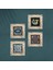 Mandala, Nazar, Yaşam Çiçeği, Şahmeran Çerçeveli Taş Duvar Tablosu 4’lü Set - Dekoratif Modern Sanat, Ev ve Ofis Dekoru |TK4-778| 4