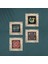 Mandala, Nazar, Yaşam Çiçeği, Şahmeran Çerçeveli Taş Duvar Tablosu 4’lü Set - Dekoratif Modern Sanat, Ev ve Ofis Dekoru |TK4-786| 4