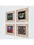 Fil, Nazar, Yaşam Çiçeği, Şahmeran Taş Duvar Tablosu Çerçeveli Duvar Dekoru 4 Parça Tablo Seti Wall Art T4-788 2