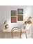 Mandala, Yaşam Çiçeği Ahşap Çerçeveli Taş Duvar Tablosu 4’lü Set – 25x25 cm Dekoratif Modern Sanat – Ev ve Ofis Dekoru |W4-712| 1