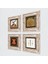 Hırka-i Şerif, Elif, Bereket Duası, Semazen Taş Duvar Tablosu Çerçeveli Duvar Dekoru 4 Parça Tablo Seti Wall Art T4-984 2