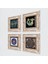 Nazar, Yaşam Çiçeği, Şahmeran Çerçeveli Taş Duvar Tablosu 4’lü Set - Dekoratif Modern Sanat, Ev ve Ofis Dekoru |TK4-784| 2