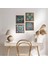 Hayat Ağacı, Mandala, Nazar, Yaşam Çiçeği Taş Duvar Tablosu Ahşap Çerçeveli Duvar Dekoru 4 Parça Tablo Seti Wall Art W4-716 1