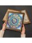 Hayat Ağacı, Mandala, Nazar, Yaşam Çiçeği Taş Duvar Tablosu Ahşap Çerçeveli Duvar Dekoru 4 Parça Tablo Seti Wall Art W4-716 4