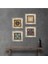 Hayat Ağacı, Lotus Çiçeği, Yaşam Çiçeği, Nazar Taş Duvar Tablosu Çerçeveli Duvar Dekoru 4 Parça Tablo Seti Wall Art T4-813 1