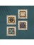 Hayat Ağacı, Lotus Çiçeği, Yaşam Çiçeği, Nazar Taş Duvar Tablosu Çerçeveli Duvar Dekoru 4 Parça Tablo Seti Wall Art T4-813 4