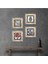 Stone Çini Sanatı Yelkenli Gemi, Lale, Nar Ağacı, Fatma Ana Eli (Hamsa) Çerçeveli Taş Duvar Tablosu 4’lü Set - Dekoratif Modern Sanat, Ev ve Ofis Dekoru |TK4-960| 1