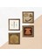 Hırka-i Şerif, Vav, Elif, Bereket Duası Ahşap Çerçeveli Taş Duvar Tablosu 4’lü Set – 25x25 cm Dekoratif Modern Sanat – Ev ve Ofis Dekoru |W4-924| 5
