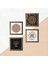 Yaşam Çiçeği, Sri Yantra, Hayat Ağacı Taş Duvar Tablosu Ahşap Çerçeveli Duvar Dekoru 4 Parça Tablo Seti Wall Art W4-735 5