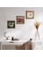 Hz. Muhammed Lafzı, Şahmeran, Nar Ahşap Çerçeveli Taş Duvar Tablosu 3’lü Set – 25x25 cm Dekoratif Modern Sanat – Ev ve Ofis Dekoru |W3-987| 1