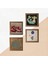 Yaşam Çiçeği, Ebru Sanatı, Şahmeran, Nar Taş Duvar Tablosu Ahşap Çerçeveli Duvar Dekoru 4 Parça Tablo Seti Wall Art W4-765 5