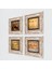 Mozaik, Antik Mısır, Bir Roma Sanat Aşığı, Da Vinci Vitruvius Adamı Taş Duvar Tablosu Çerçeveli Duvar Dekoru 4 Parça Tablo Seti Wall Art T4-98 2
