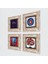 Nazar, Hayat Ağacı, Fil, Nar Ağacı Taş Duvar Tablosu Çerçeveli Duvar Dekoru 4 Parça Tablo Seti Wall Art T4-1139 2