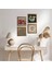 Yaşam Çiçeği, Şahmeran, Hayat Ağacı, Nar Taş Duvar Tablosu Ahşap Çerçeveli Duvar Dekoru 4 Parça Tablo Seti Wall Art W4-763 1