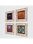 Hayat Ağacı, Fil, Sri Yantra Taş Duvar Tablosu Çerçeveli Duvar Dekoru 4 Parça Tablo Seti Wall Art T4-1135 2