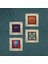 Hayat Ağacı, Fil, Sri Yantra Taş Duvar Tablosu Çerçeveli Duvar Dekoru 4 Parça Tablo Seti Wall Art T4-1135 4