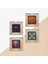 Hayat Ağacı, Fil, Sri Yantra Taş Duvar Tablosu Çerçeveli Duvar Dekoru 4 Parça Tablo Seti Wall Art T4-1135 5