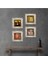 Picasso, Gustav Klimt, Leonardo da Vinci, Çingene Kızı Taş Duvar Tablosu Çerçeveli Duvar Dekoru 4 Parça Tablo Seti Wall Art T4-958 1