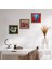 Fil, Şahmeran, Nar Taş Duvar Tablosu Ahşap Çerçeveli Duvar Dekoru 3 Parça Tablo Seti Wall Art W3-1009 1