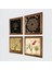 Sri Yantra, Hayat Ağacı, Lale, Gustav Klimt Hayat Ağacı Taş Duvar Tablosu Ahşap Çerçeveli Duvar Dekoru 4 Parça Tablo Seti Wall Art W4-736 2