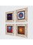 Nazar, Hayat Ağacı, Fil, Sri Yantra Taş Duvar Tablosu Çerçeveli Duvar Dekoru 4 Parça Tablo Seti Wall Art T4-1153 2