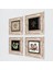Şahmeran, Hayat Ağacı Taş Duvar Tablosu Çerçeveli Duvar Dekoru 4 Parça Tablo Seti Wall Art T4-117 2