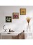 Ayet-el Kürsi, Şahmeran, Nar Taş Duvar Tablosu Ahşap Çerçeveli Duvar Dekoru 3 Parça Tablo Seti Wall Art W3-1023 1