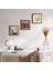 Allah Lafzı, Kelebekli Çiçek, Nar Taş Duvar Tablosu Ahşap Çerçeveli Duvar Dekoru 3 Parça Tablo Seti Wall Art W3-1231 1