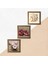 Allah Lafzı, Kelebekli Çiçek, Nar Taş Duvar Tablosu Ahşap Çerçeveli Duvar Dekoru 3 Parça Tablo Seti Wall Art W3-1231 5