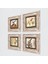Hu, Lale, Elif-Vav, Semazen Taş Duvar Tablosu Çerçeveli Duvar Dekoru 4 Parça Tablo Seti Wall Art T4-114 2
