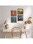 Picasso, Claude Monet, Van Gogh Taş Duvar Tablosu Ahşap Çerçeveli Duvar Dekoru 4 Parça Tablo Seti Wall Art W4-942 1