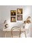 Çingene Kızı, Gustav Klimt, İki Müzisyen Kız, Leonardo da Vinci Taş Duvar Tablosu Ahşap Çerçeveli Duvar Dekoru 4 Parça Tablo Seti Wall Art W4-957 1