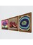 Nazar, Hayat Ağacı, Nar Taş Duvar Tablosu Ahşap Çerçeveli Duvar Dekoru 3 Parça Tablo Seti Wall Art W3-1056 2