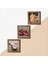 İki Müzisyen Kız Tablosu, Kelebekli Çiçek, Nar Taş Duvar Tablosu Ahşap Çerçeveli Duvar Dekoru 3 Parça Tablo Seti Wall Art W3-1207 5