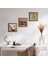 Mozaik Serisi, Kelebekli Çiçek, Nar Taş Duvar Tablosu Ahşap Çerçeveli Duvar Dekoru 3 Parça Tablo Seti Wall Art W3-1220 1