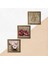 Mozaik Serisi, Kelebekli Çiçek, Nar Taş Duvar Tablosu Ahşap Çerçeveli Duvar Dekoru 3 Parça Tablo Seti Wall Art W3-1220 5
