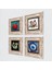 Nazar, Şahmeran, Nar Çerçeveli Taş Duvar Tablosu 4’lü Set - Dekoratif Modern Sanat, Ev ve Ofis Dekoru |TK4-1506| 2