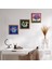 Hayat Ağacı, Şahmeran Ahşap Çerçeveli Taş Duvar Tablosu 3’lü Set – 25x25 cm Dekoratif Modern Sanat – Ev ve Ofis Dekoru |W3-108| 1