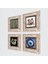 Nazar, Yaşam Çiçeği, Şahmeran Taş Duvar Tablosu Çerçeveli Duvar Dekoru 4 Parça Tablo Seti Wall Art T4-1528 2