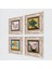 Van Gogh Süsenler, On İki Ayçiçekli Vazo, Kelebekli Çiçek, Gül Çerçeveli Taş Duvar Tablosu 4’lü Set - Dekoratif Modern Sanat, Ev ve Ofis Dekoru |TK4-1520| 2