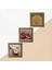 Bereket Duası, Kelebekli Çiçek, Nar Taş Duvar Tablosu Ahşap Çerçeveli Duvar Dekoru 3 Parça Tablo Seti Wall Art W3-1229 5